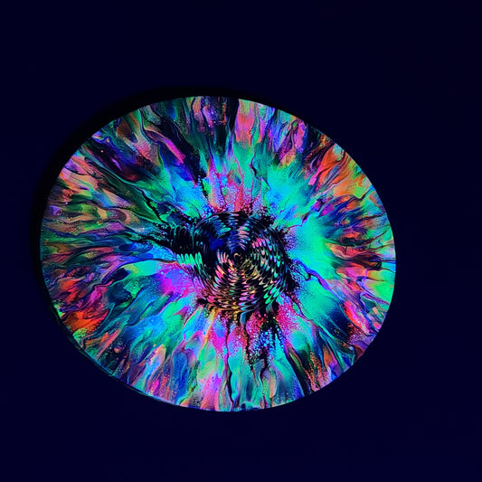 11x14 Oval Swirl Burst Painting