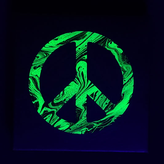 4 pc. "PLUR" Paintings