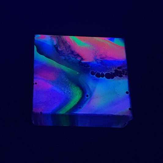 6x6 Gallery Wrapped Fluid Neon Painting