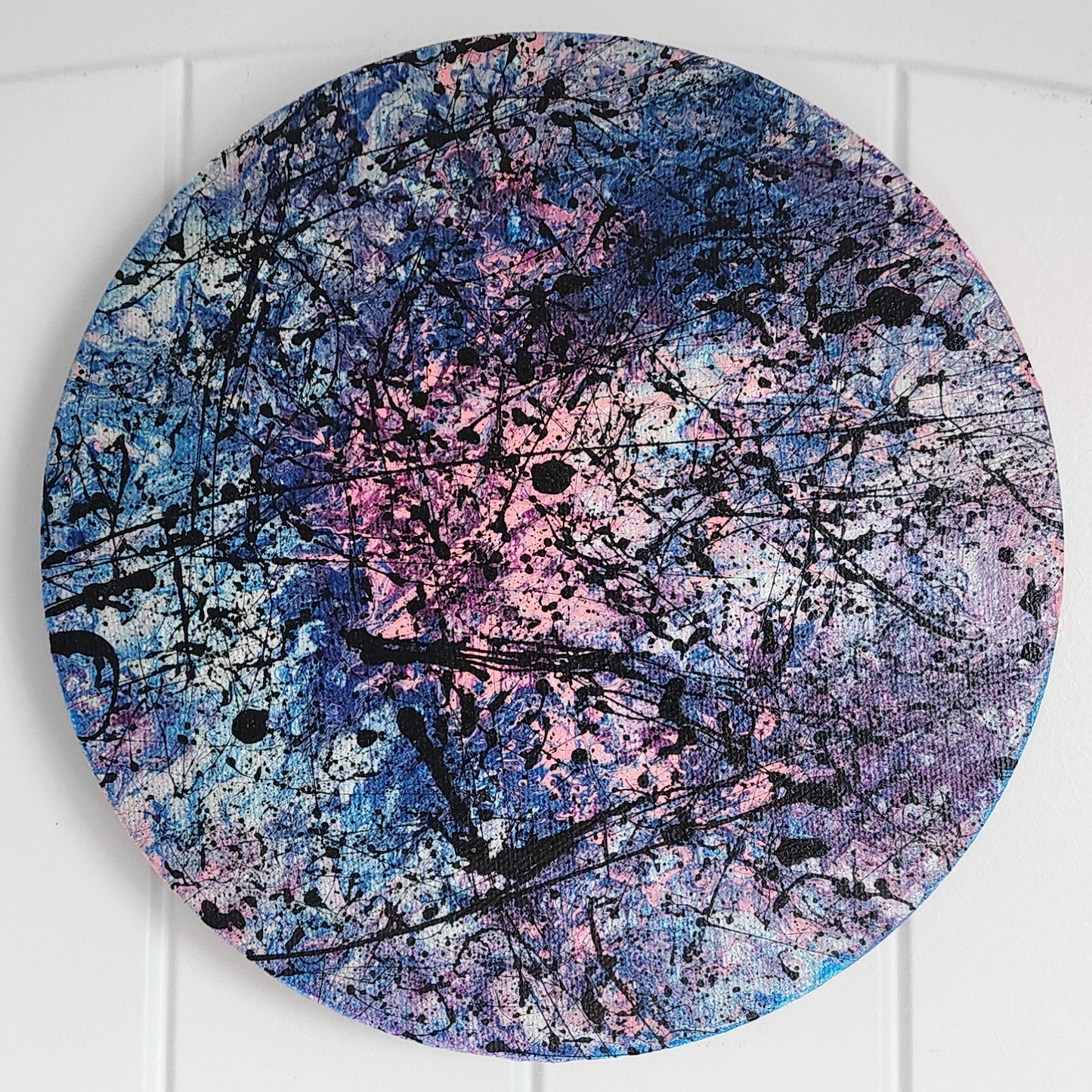 8 in. Circle Splatter Painting
