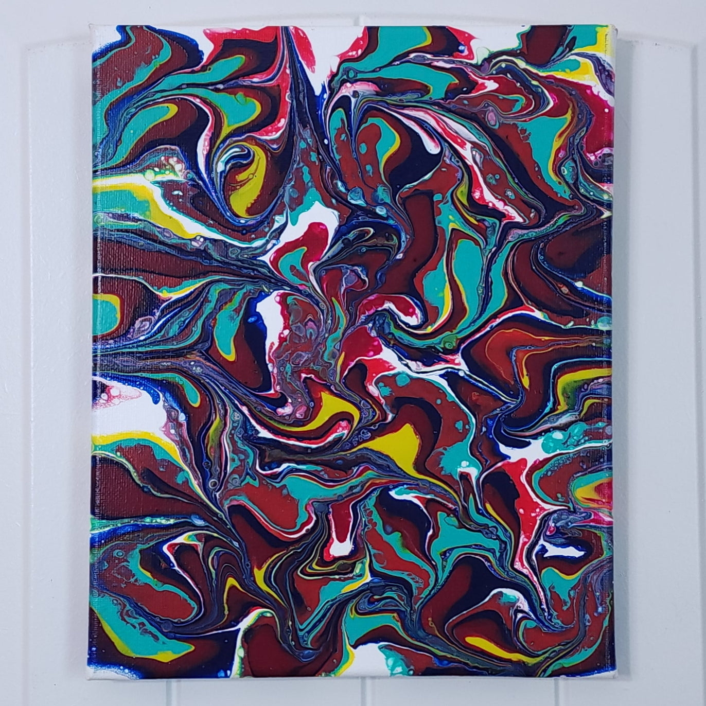 8x10 Marble Pour Painting