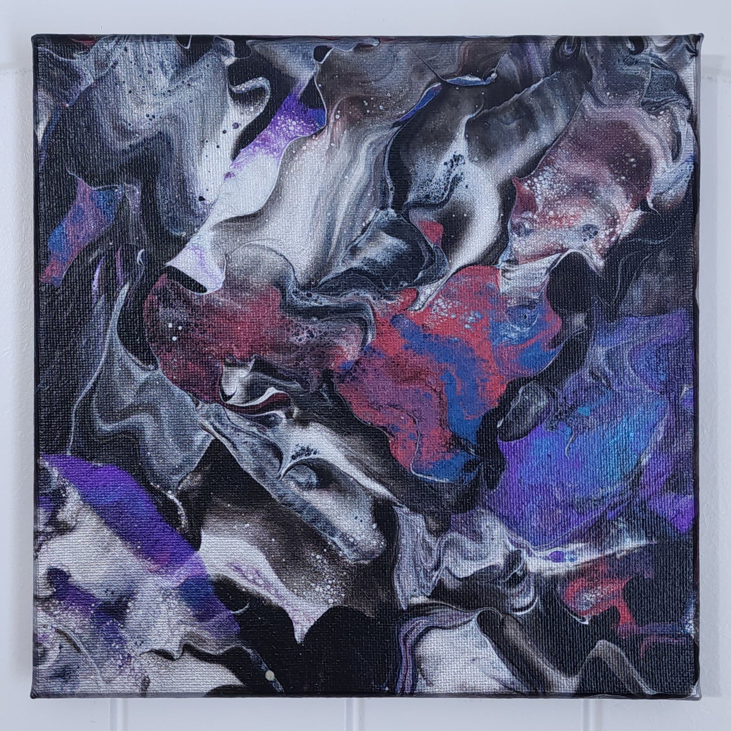 8x8 Metallic Swipe Painting