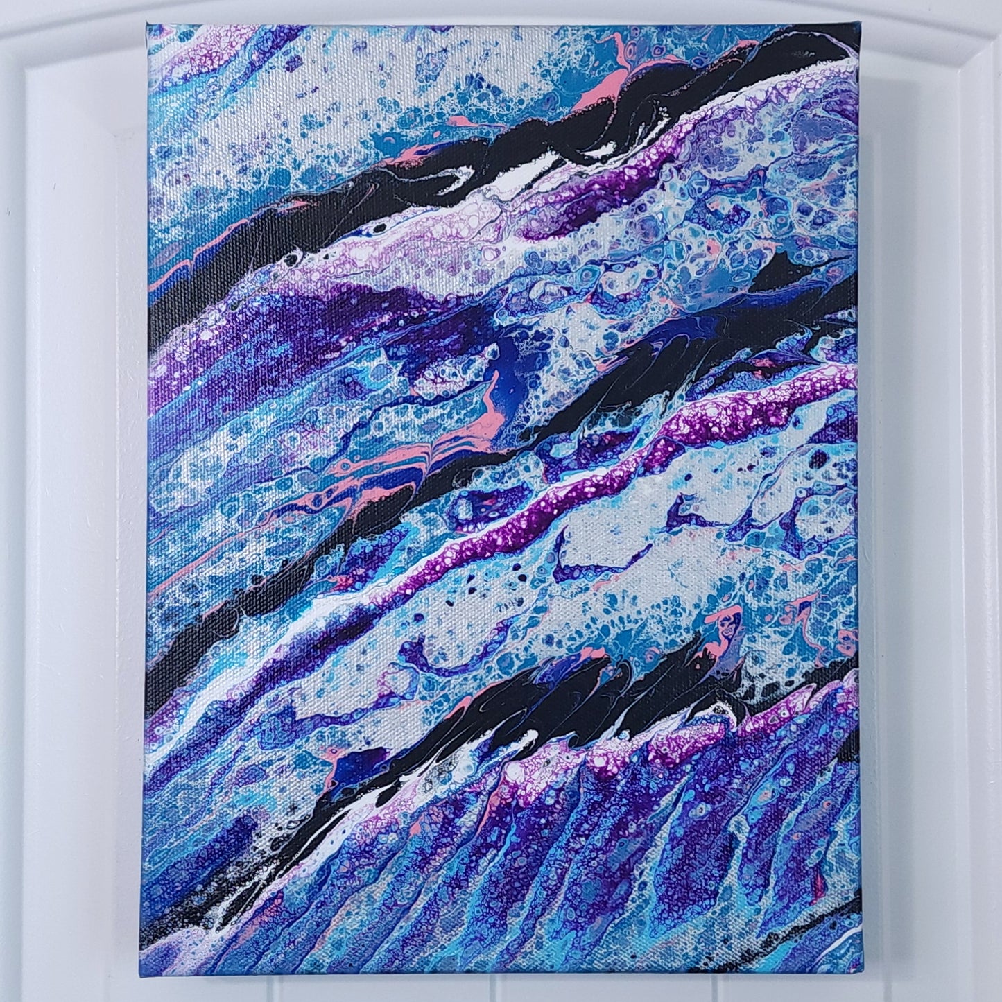 9x12 Gallery Wrapped "Geode" Painting