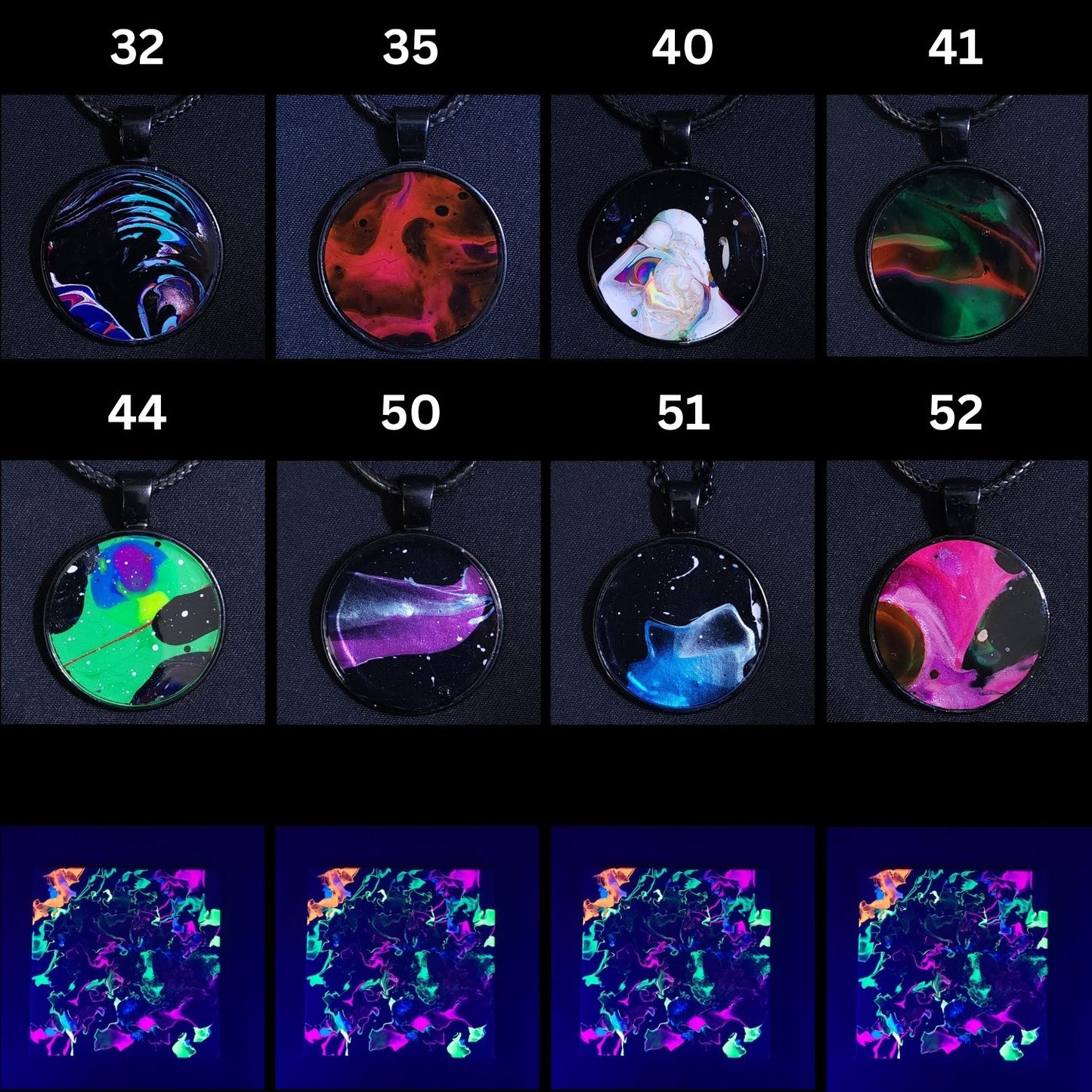 Black Pendant Necklaces