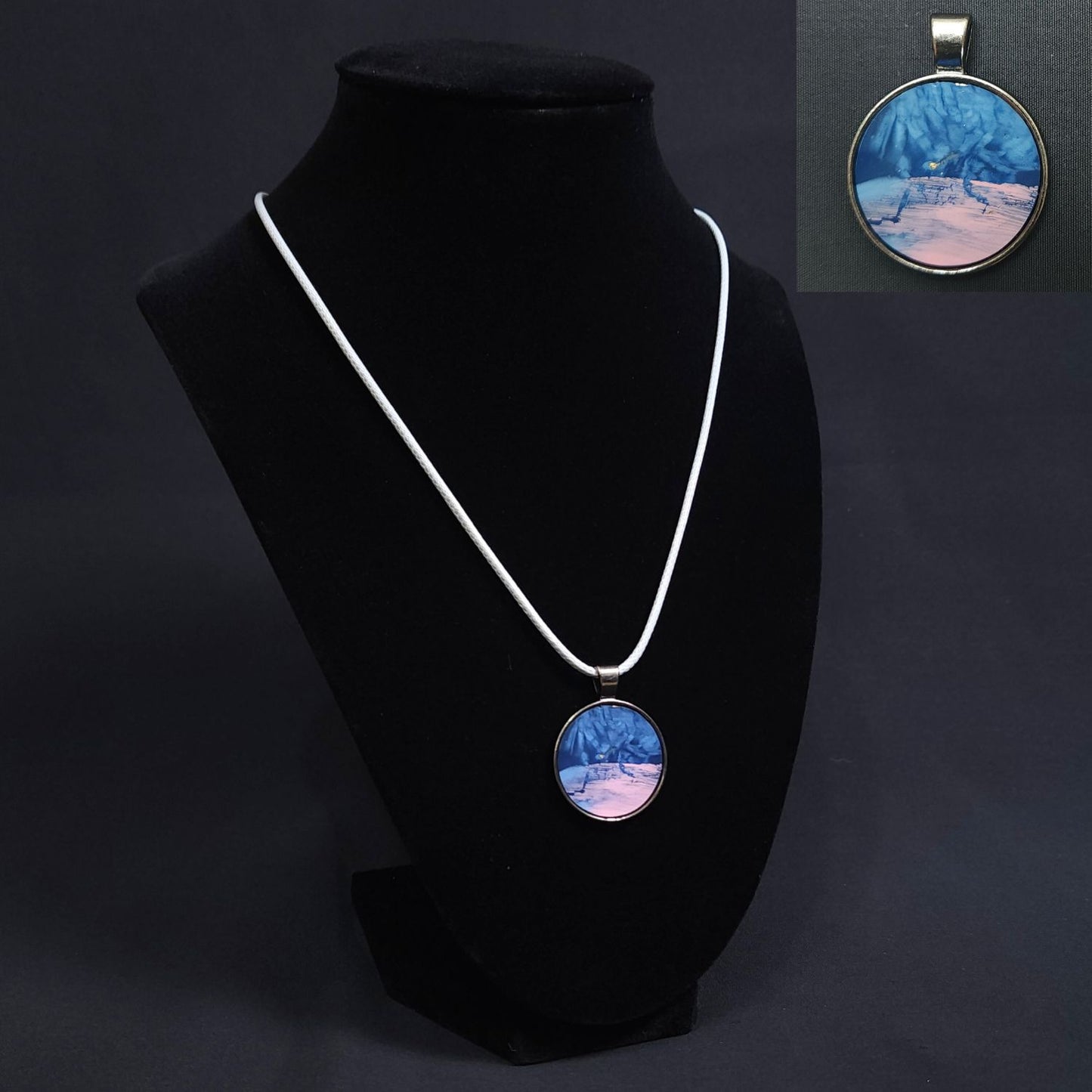 Metallic Gray Pendant Necklaces