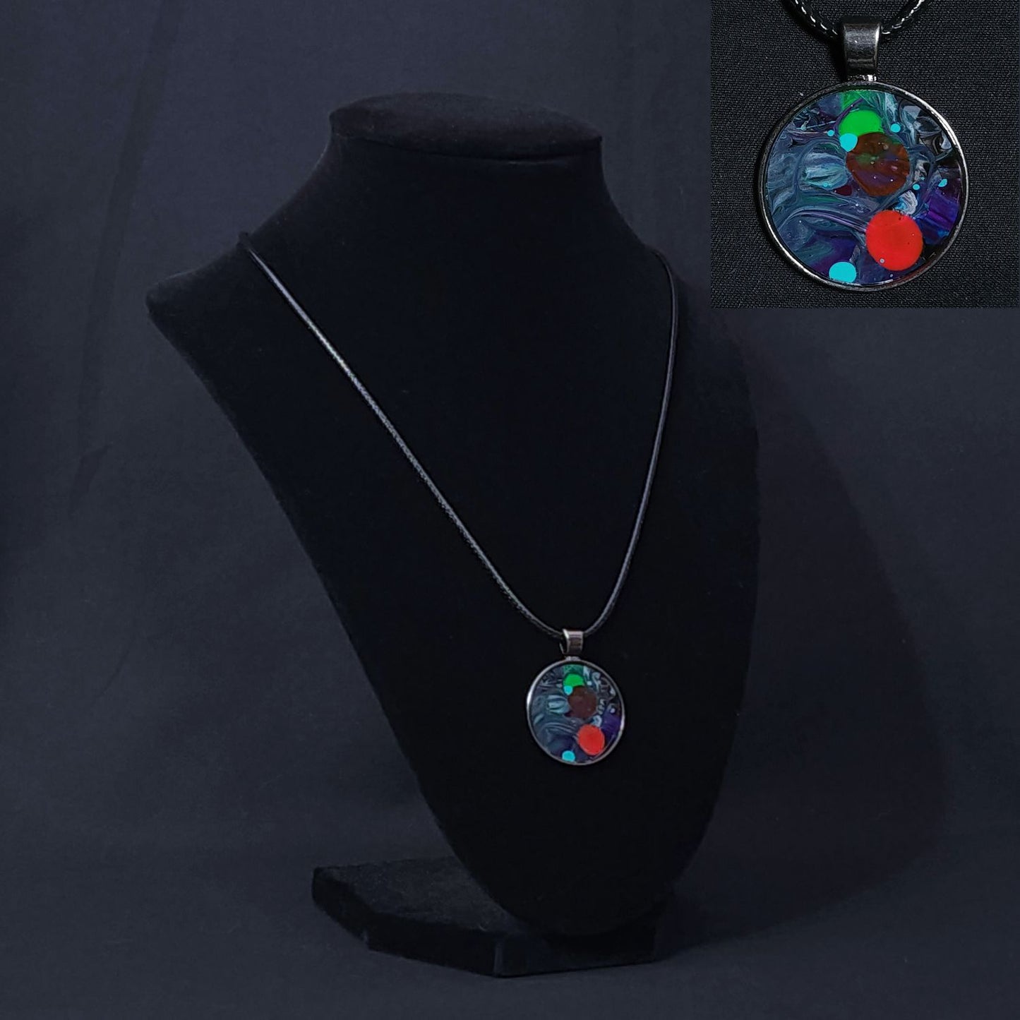 Metallic Gray Pendant Necklaces