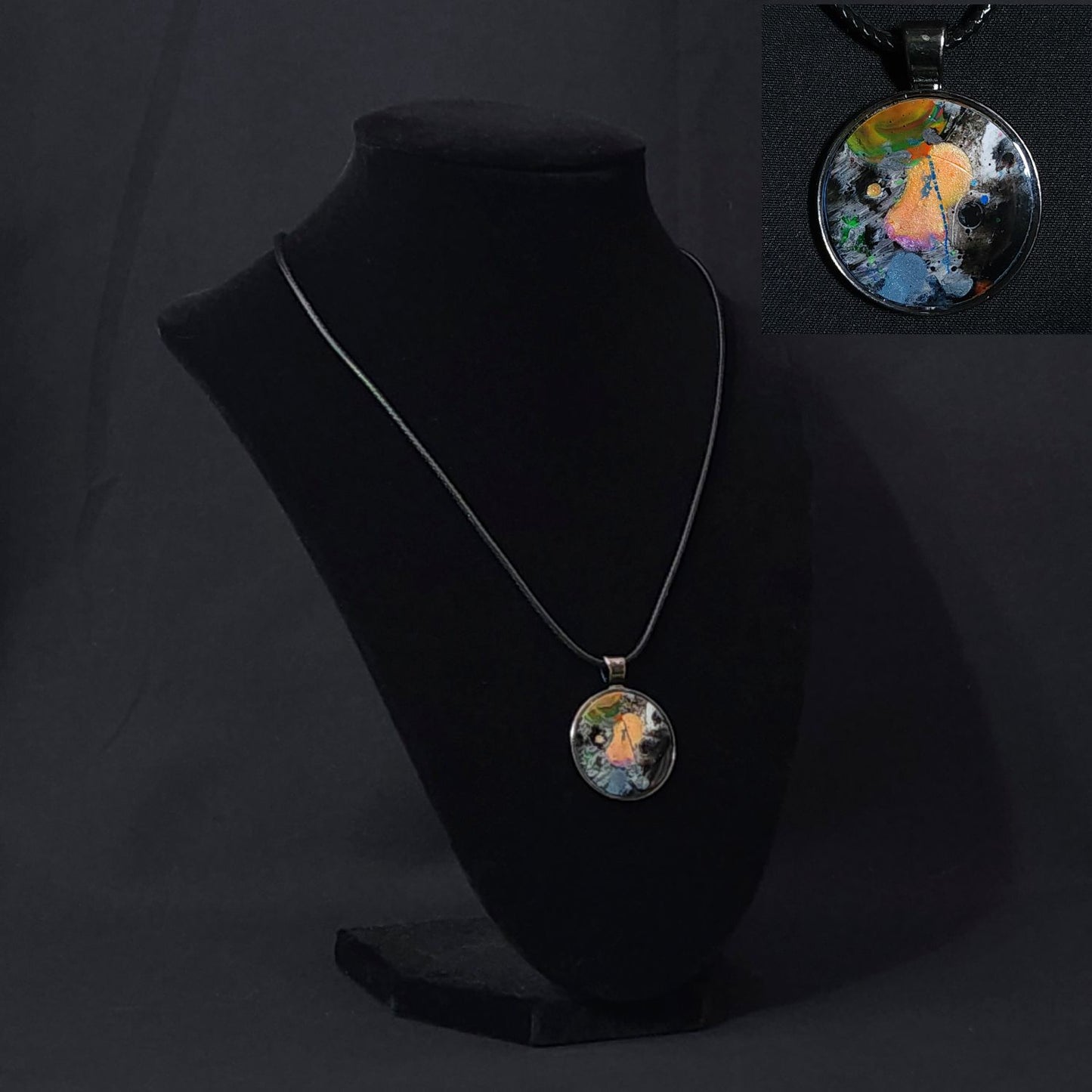 Metallic Gray Pendant Necklaces