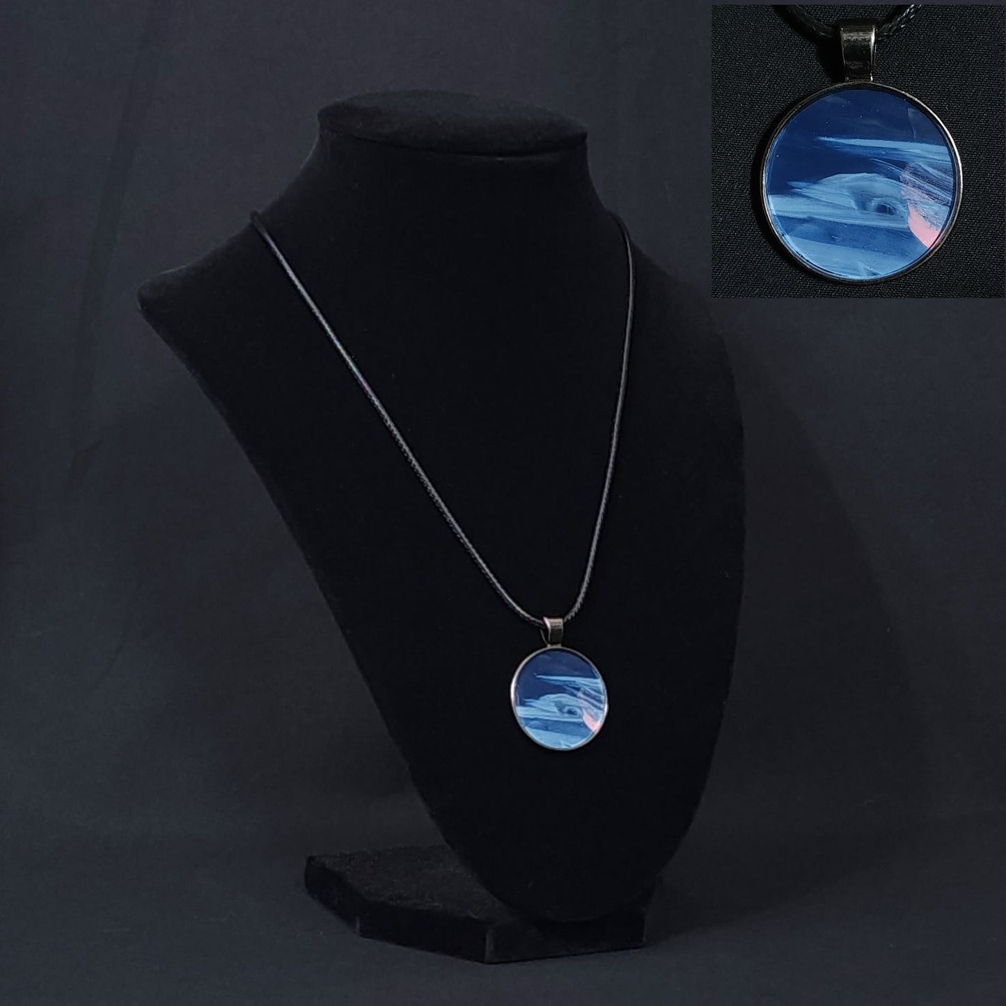 Metallic Gray Pendant Necklaces