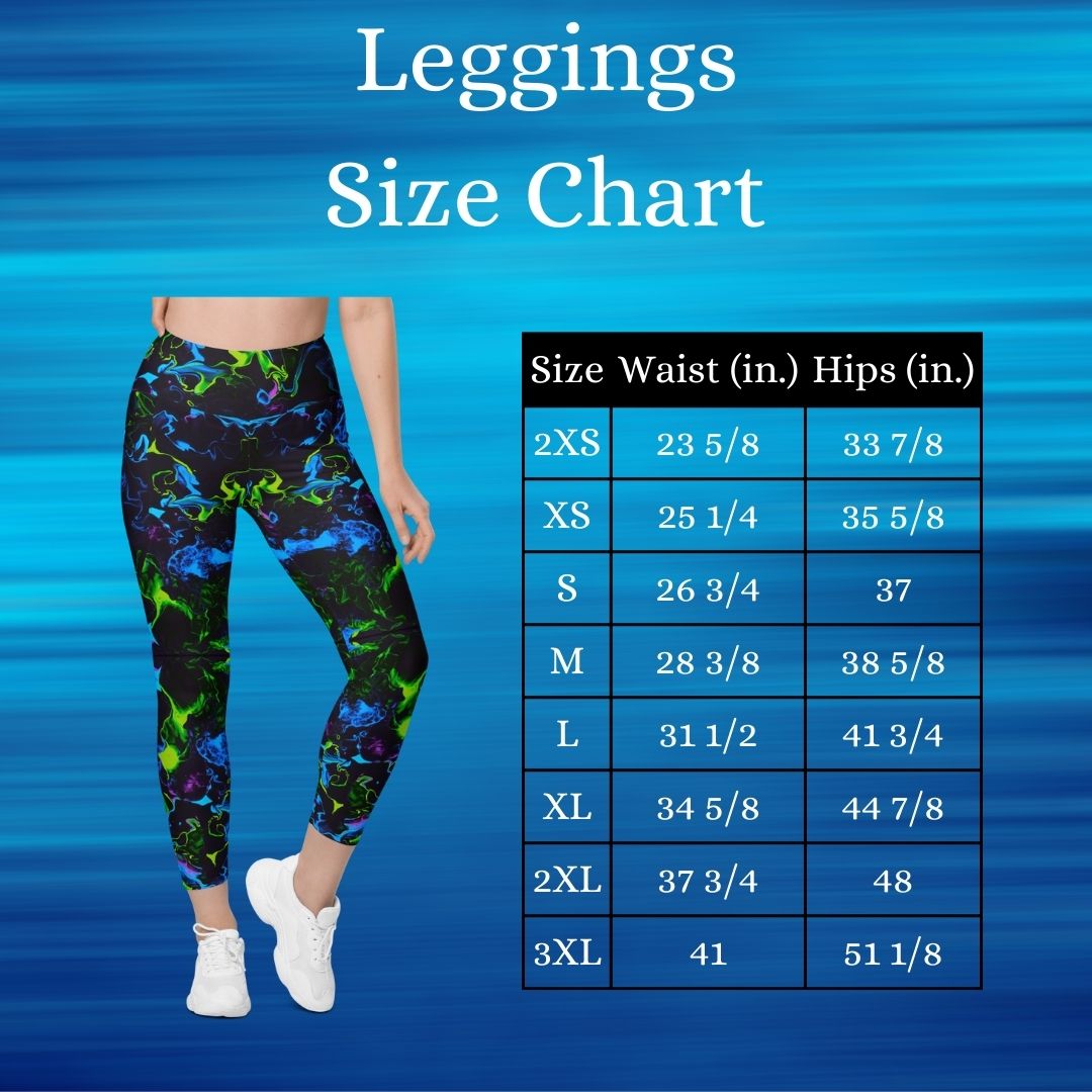 women's leggings size chart