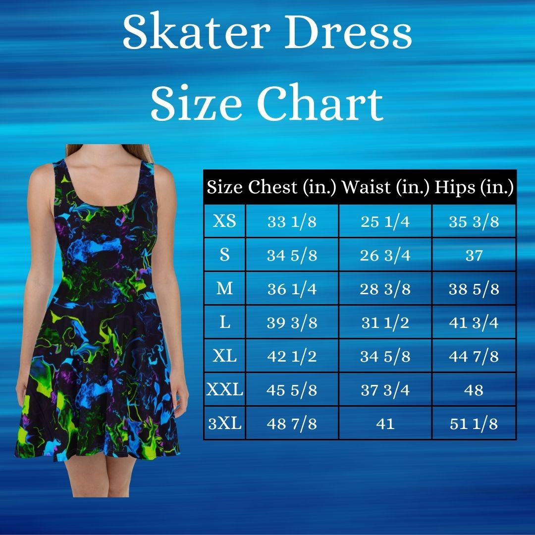 women's skater dress size chart