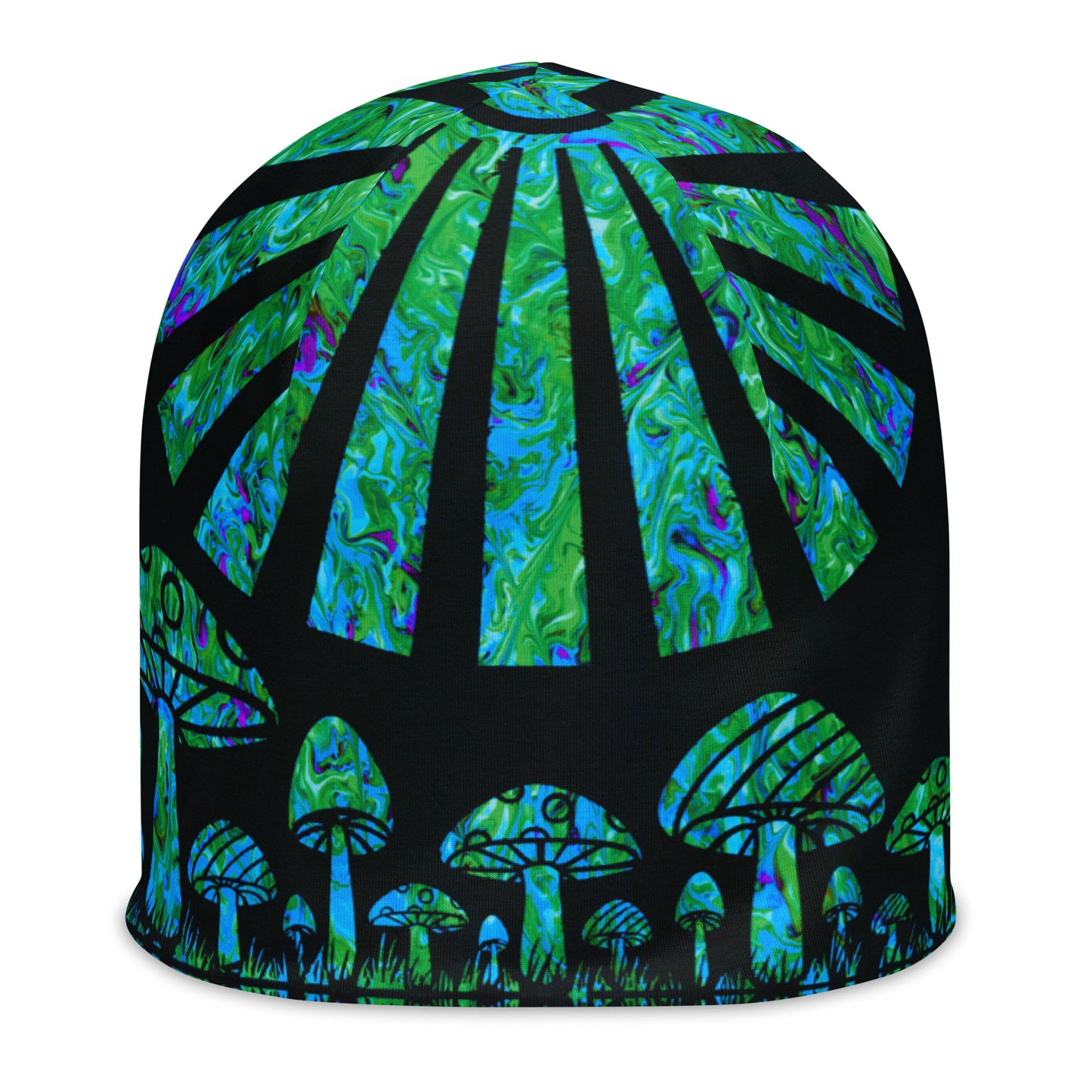 Sunshine & Shrooms (Green) Beanie
