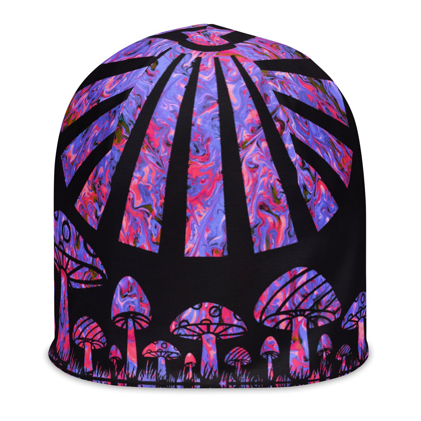Sunshine & Shrooms (Purple) Beanie