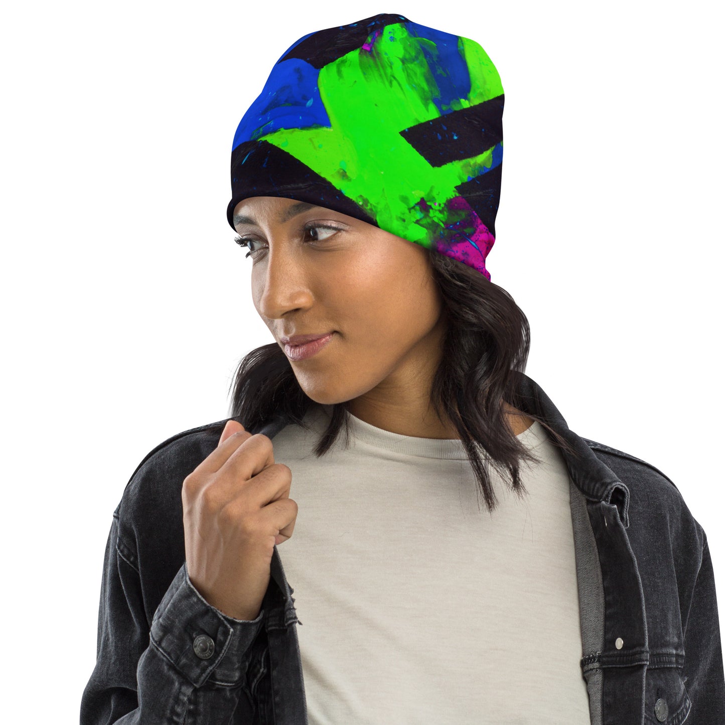 Neon Fracture 2 Beanie