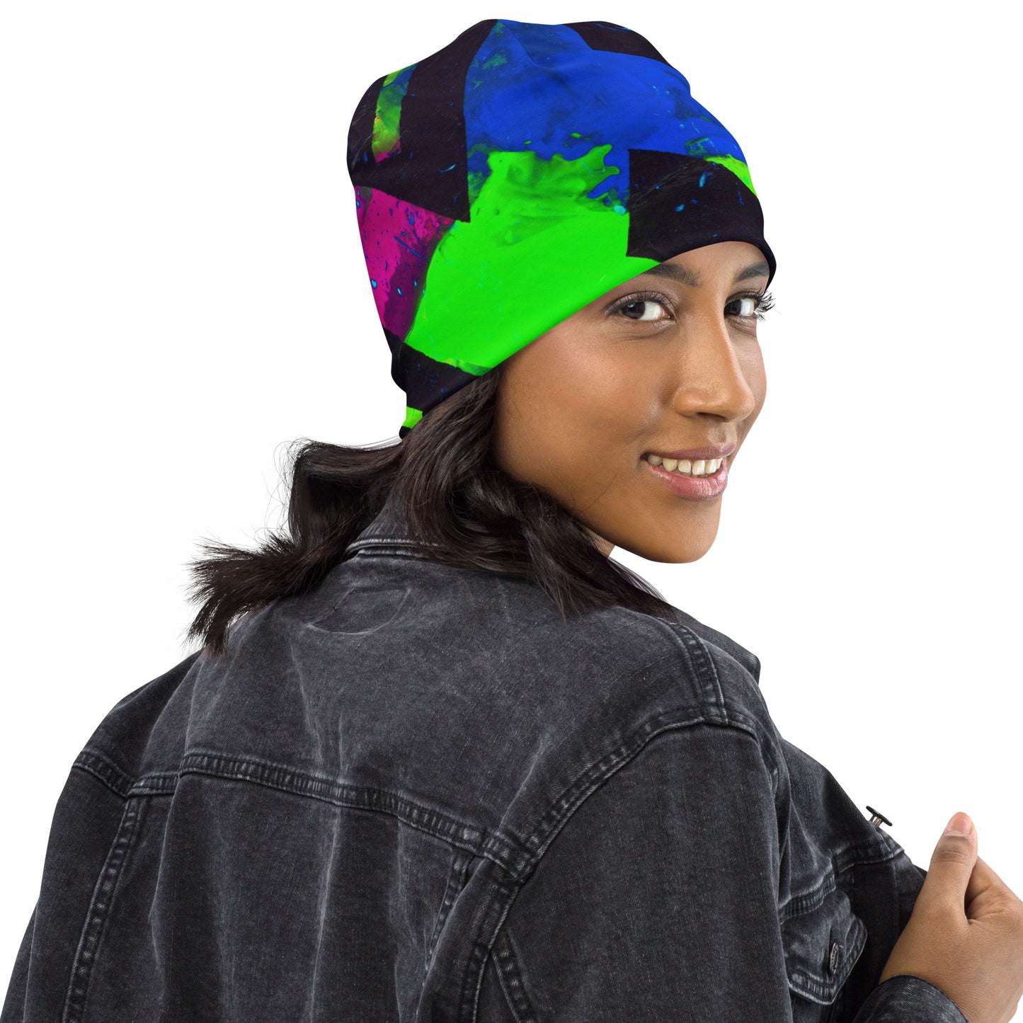 Neon Fracture 2 Beanie