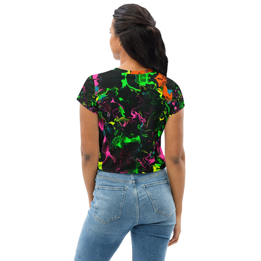 Neon Vapors Crop Tee