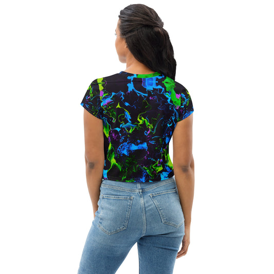 Neon Vapors 2 Crop Tee