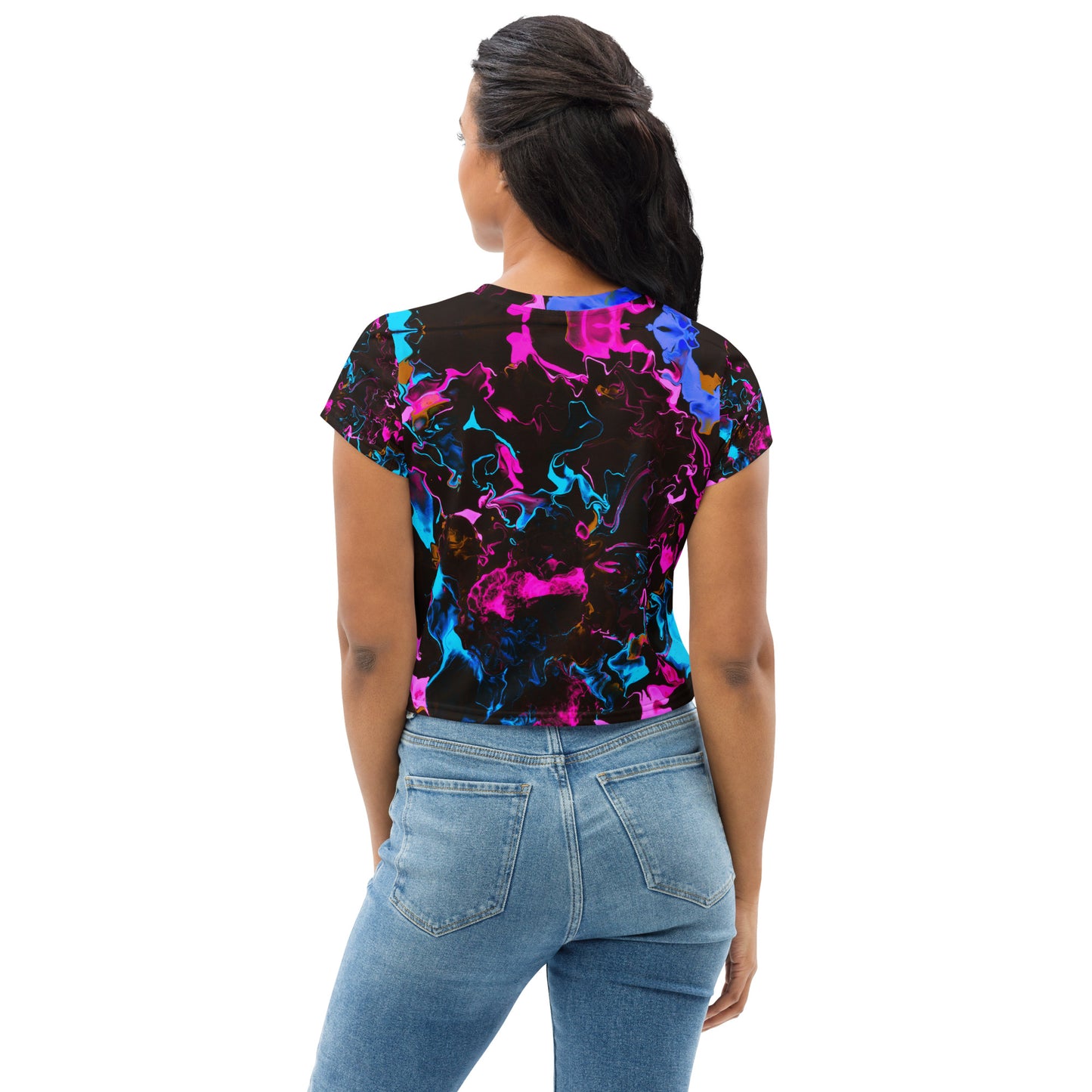 Neon Vapors 3 Crop Tee