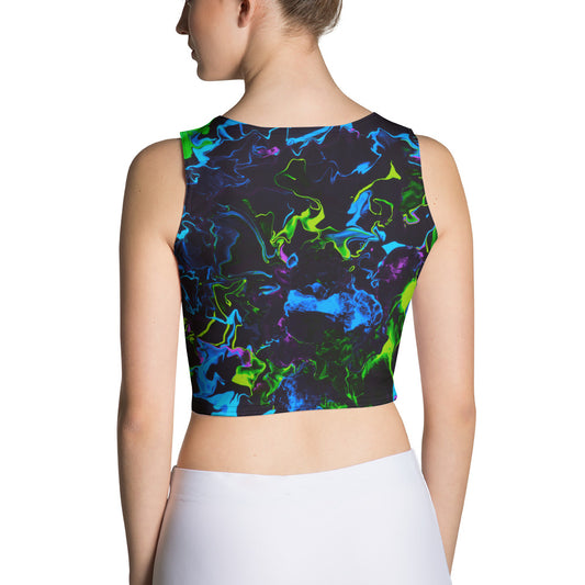 Neon Vapors 2 Crop Top