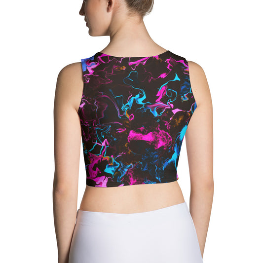 Neon Vapors 3 Crop Top
