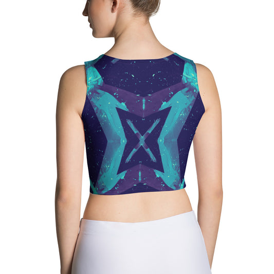 Neon Fracture 3 Crop Top