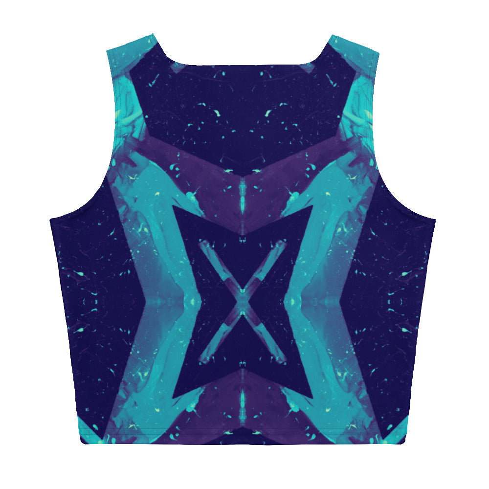 Neon Fracture 3 Crop Top