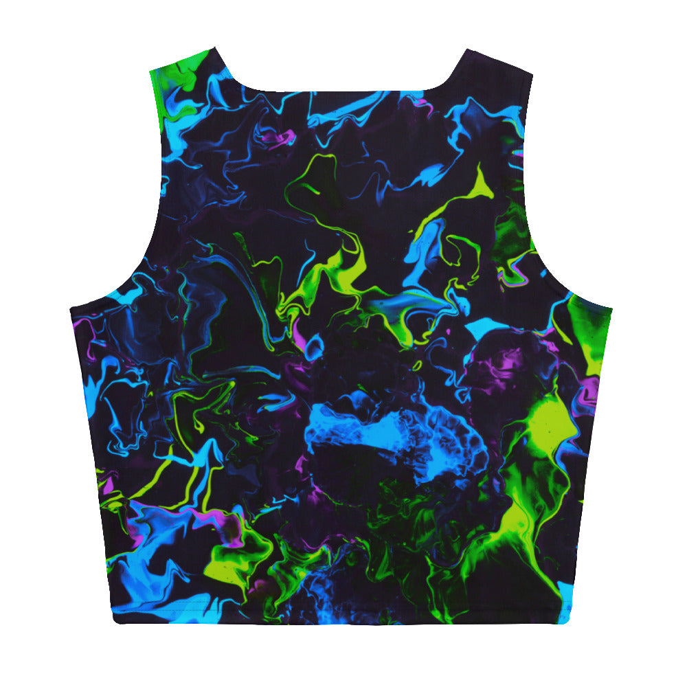 Neon Vapors 2 Crop Top