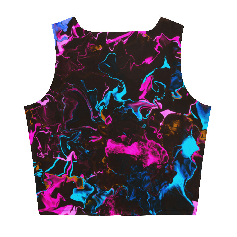 Neon Vapors 3 Crop Top