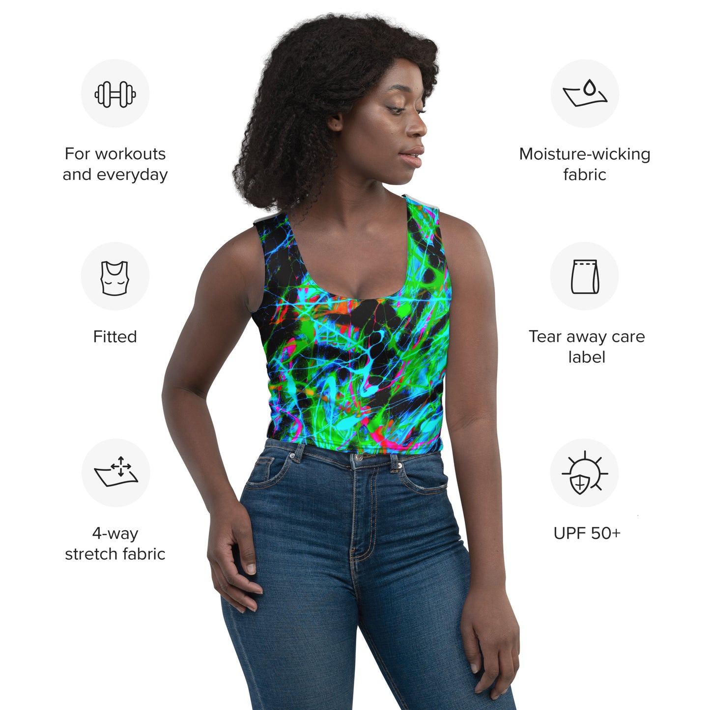 90s Vibe 2 Crop Top