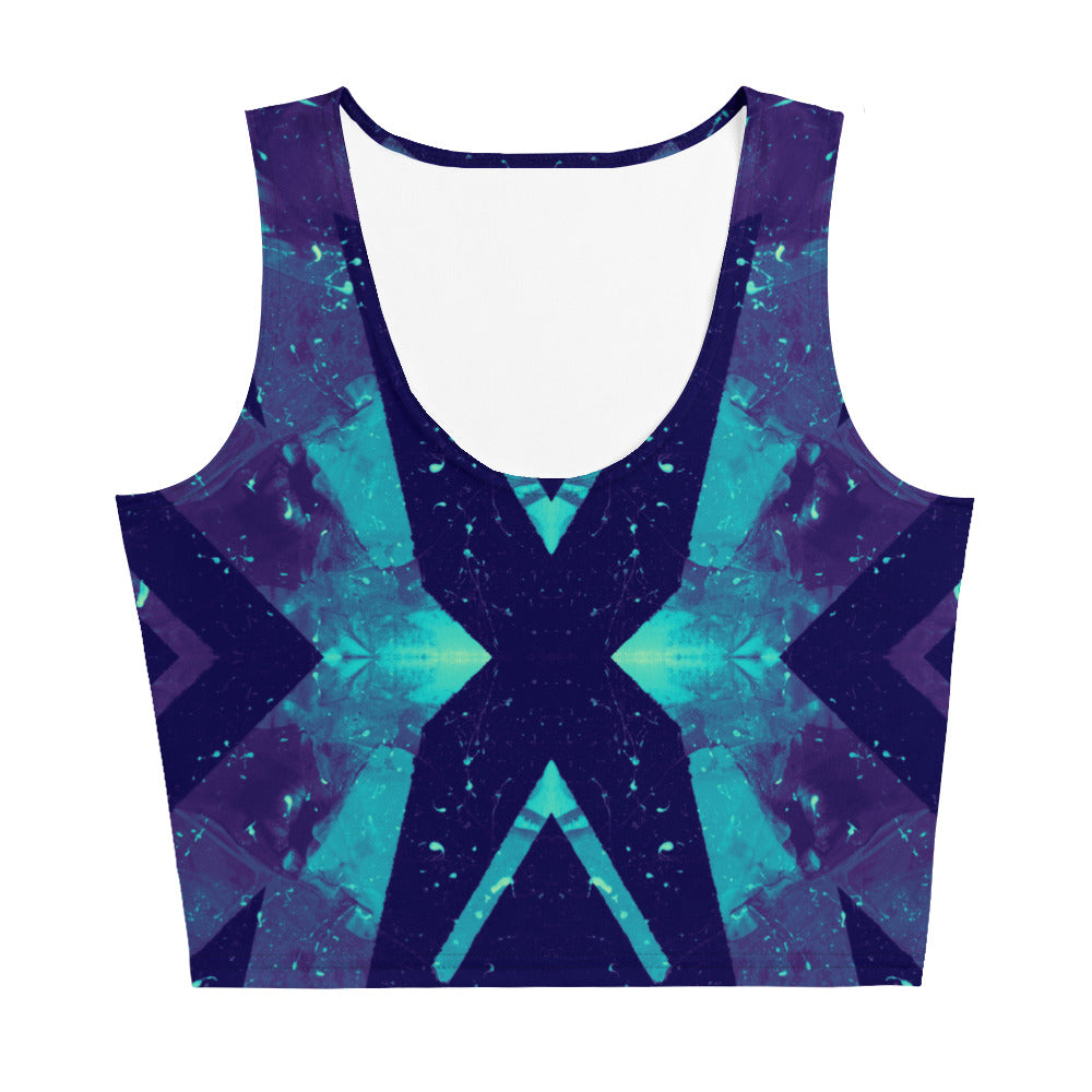Neon Fracture 3 Crop Top