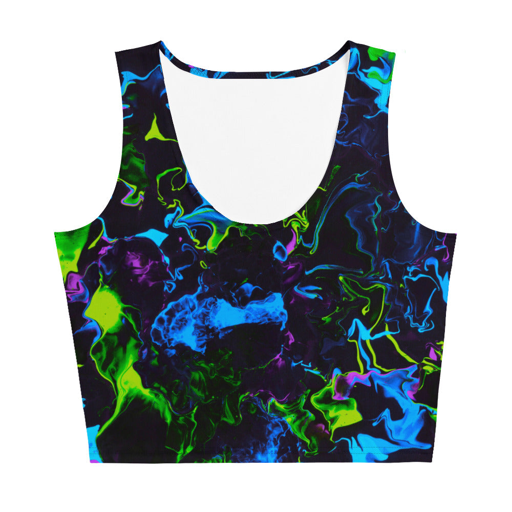 Neon Vapors 2 Crop Top