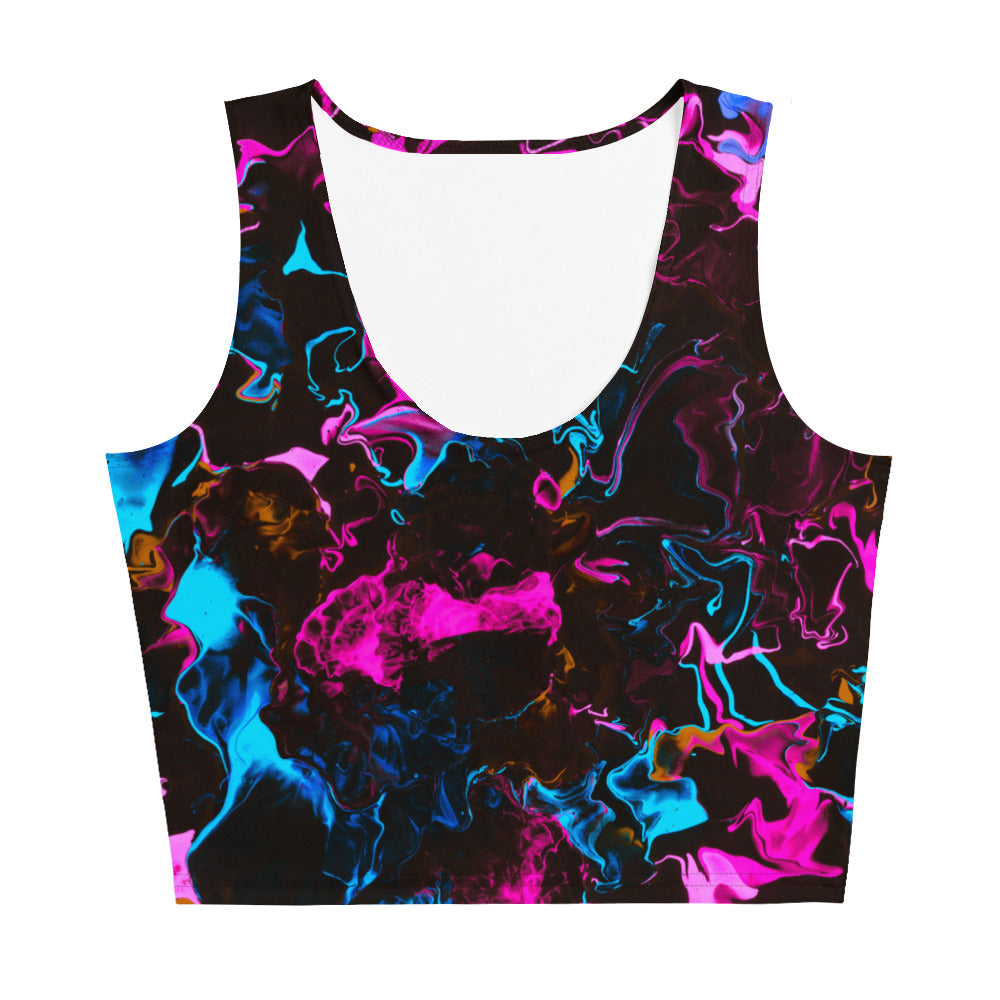Neon Vapors 3 Crop Top