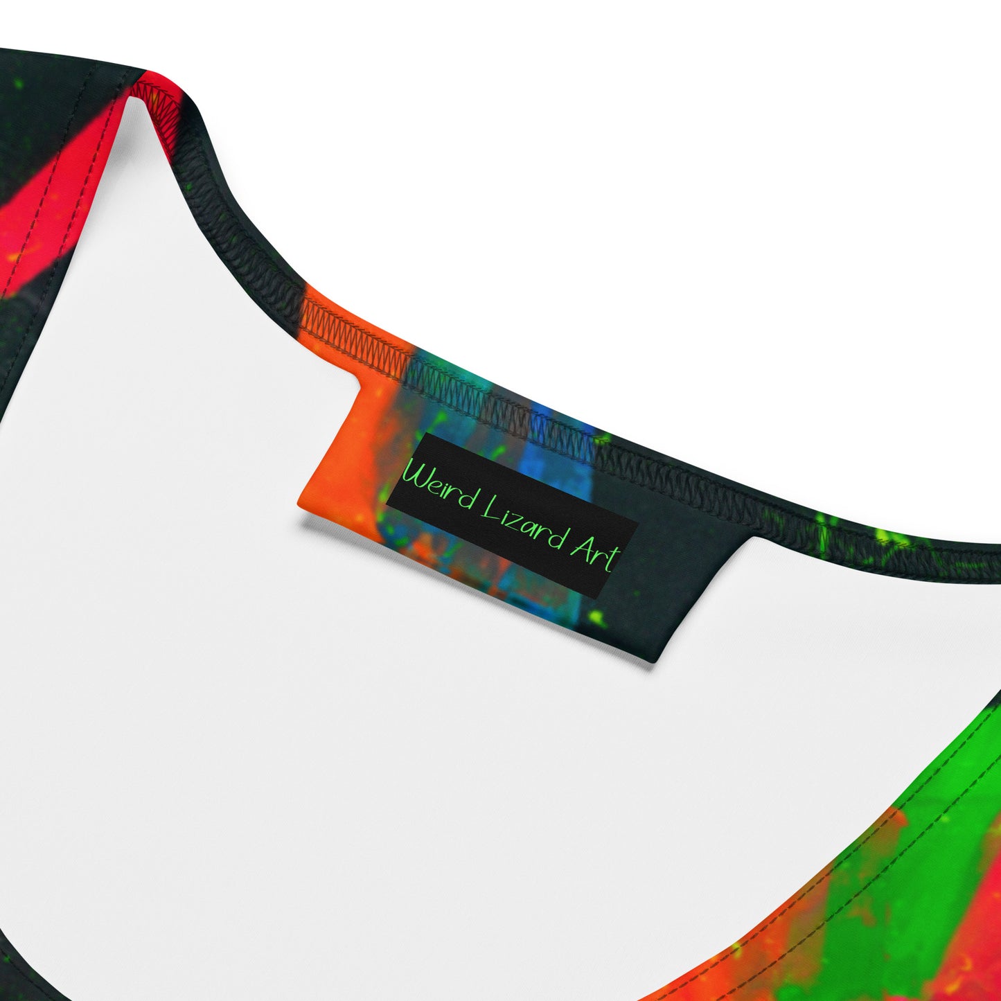 Neon Fracture Crop Top
