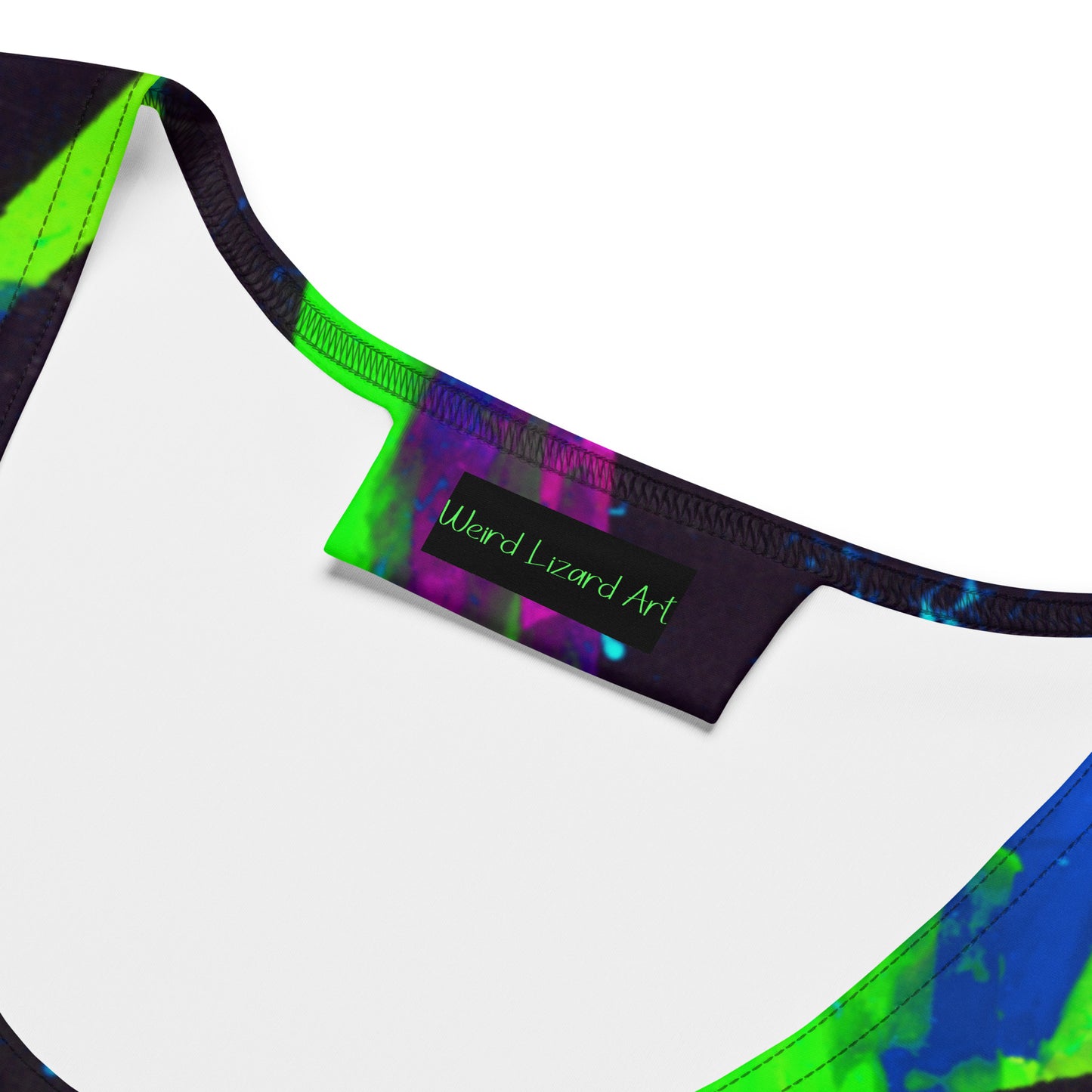 Neon Fracture 2 Crop Top