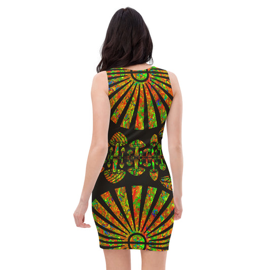 Sunshine & Shrooms Bodycon Dress