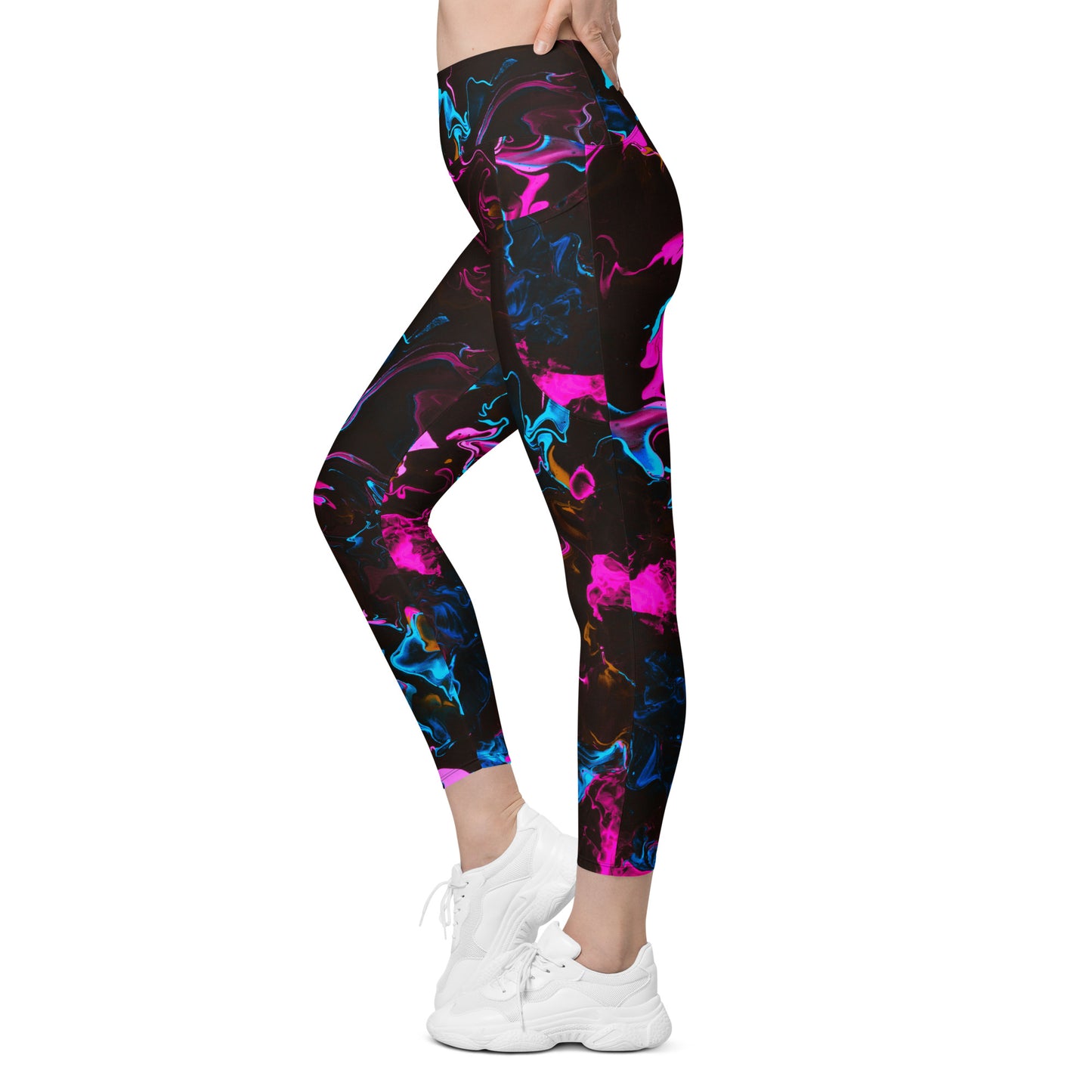 Neon Vapors 3 Leggings w/ Pockets