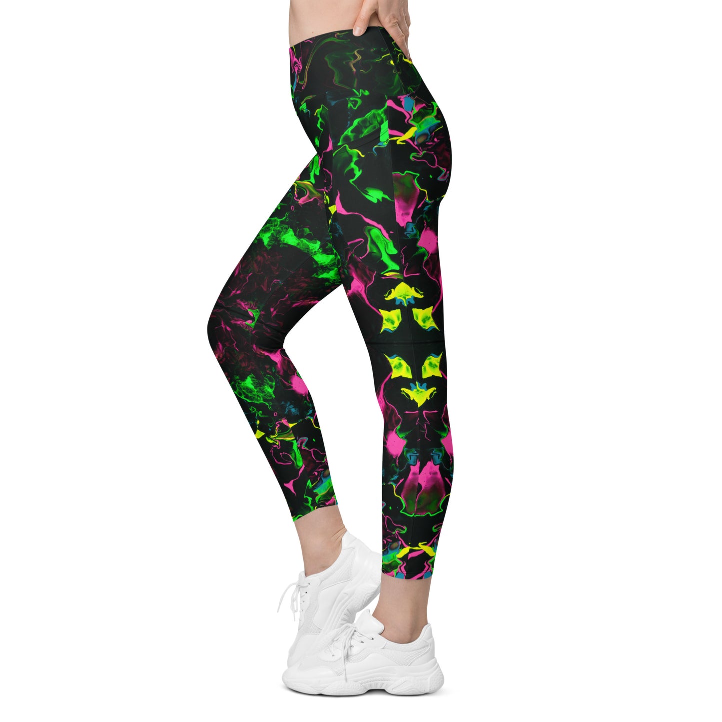 Neon Vapors Leggings w/ Pockets