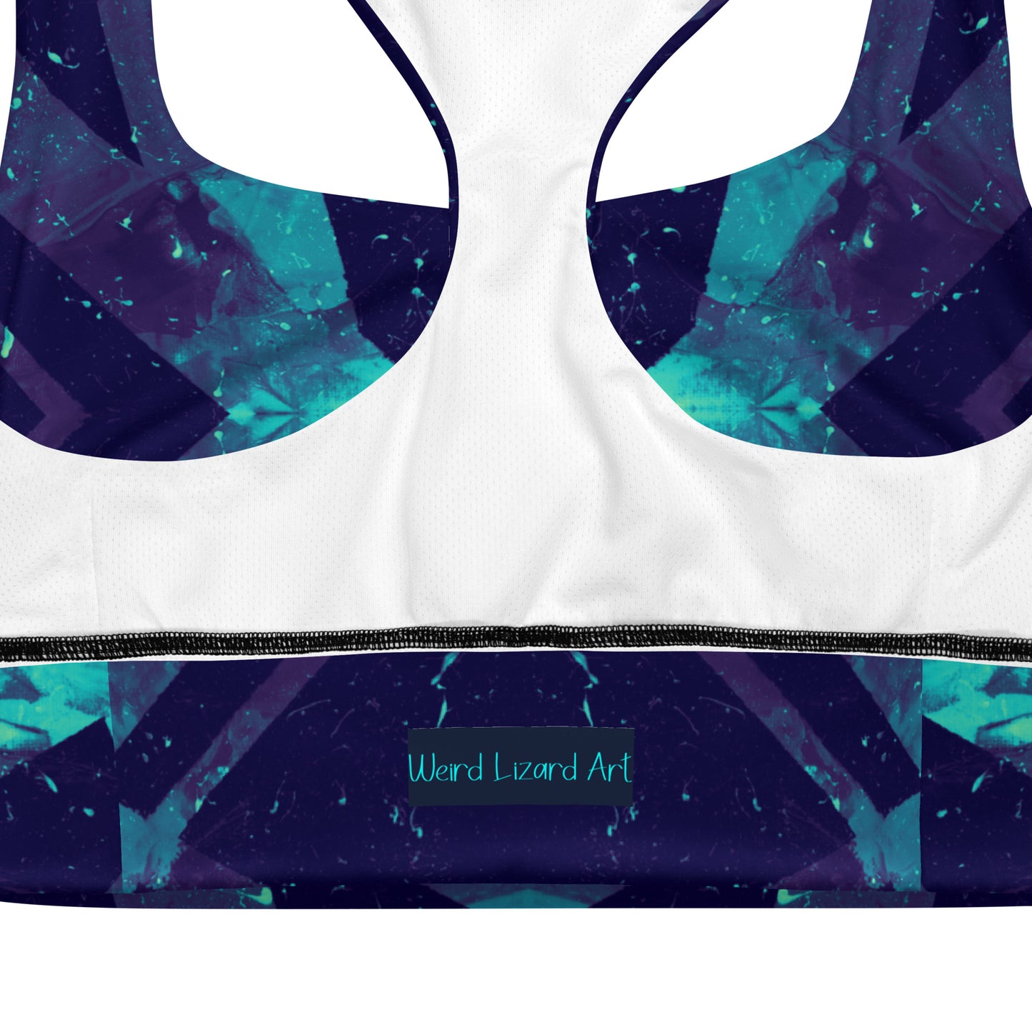 Neon Fracture 3 Longline Sports Bra