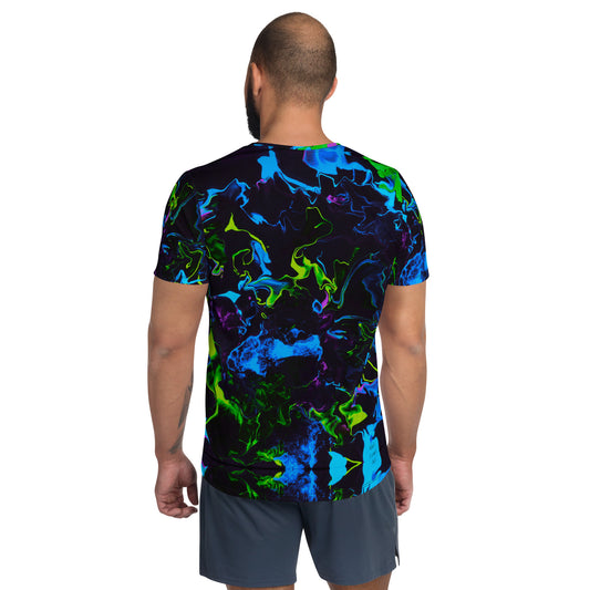Neon Vapors 2 Men's Athletic T-Shirt