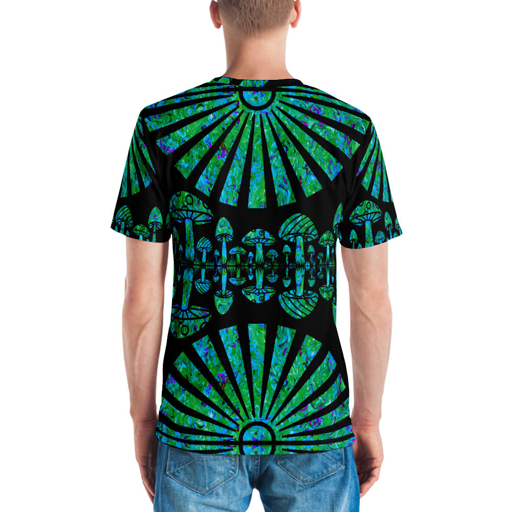 Sunshine & Shrooms (Green) Men's T-Shirt
