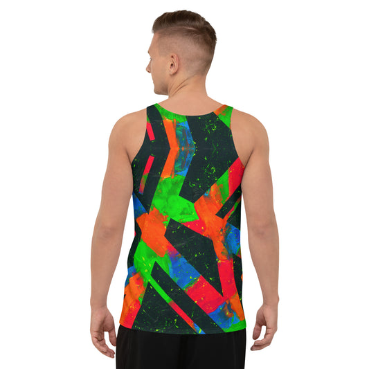 Neon Fracture Unisex Tank Top