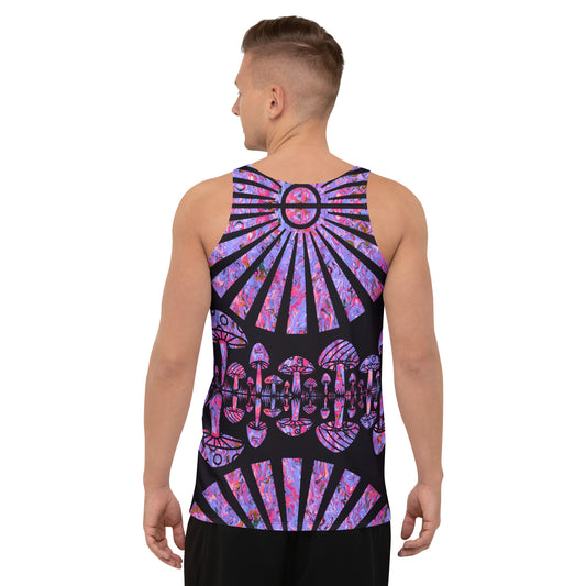 Sunshine & Shrooms (Purple) Unisex Tank Top