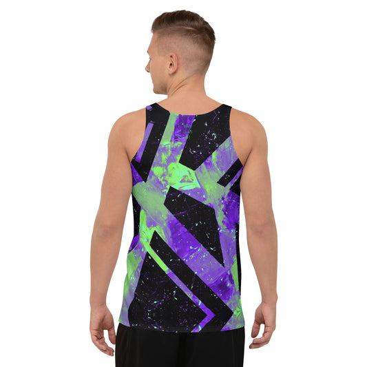 Neon Fracture 4 Unisex Tank Top