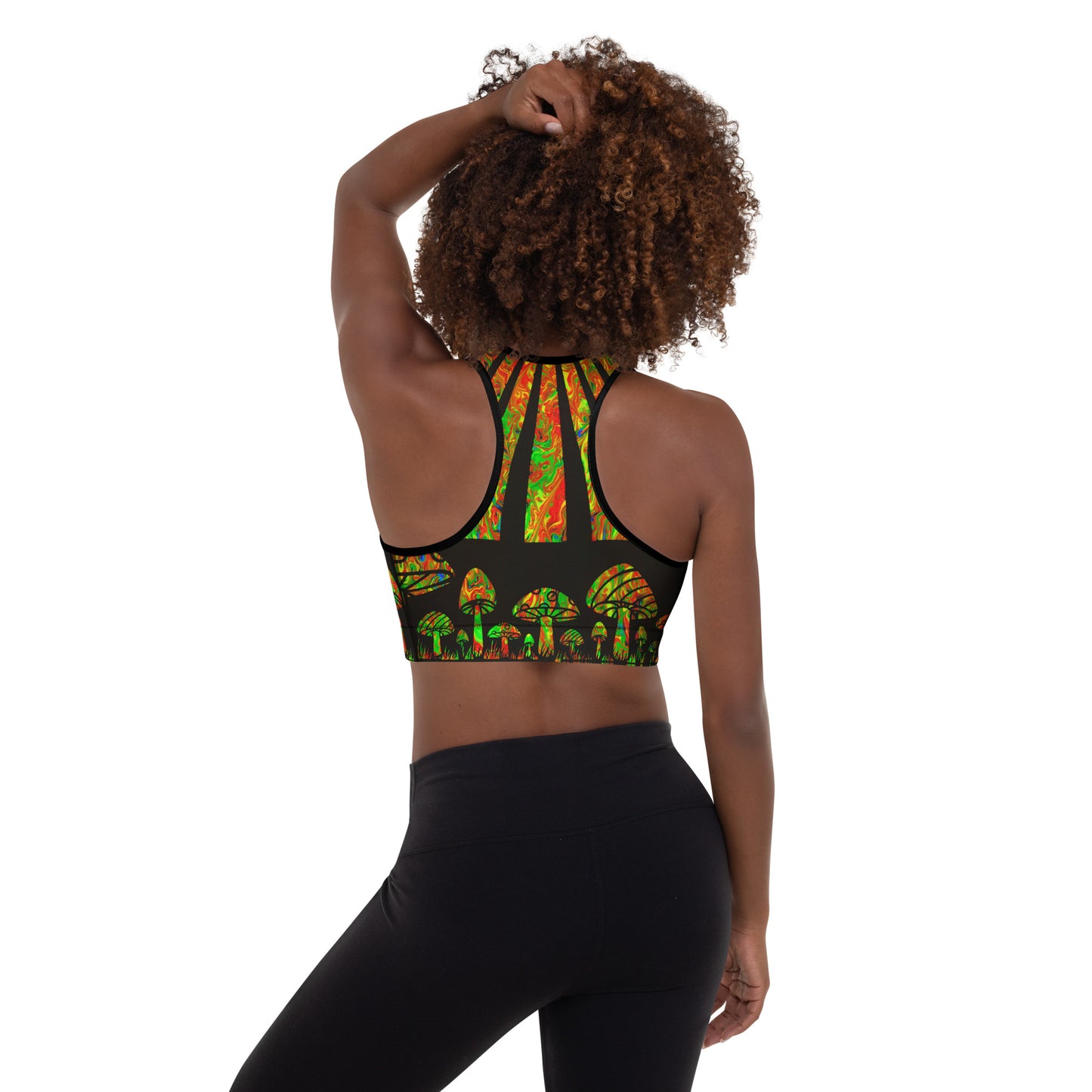 Sunshine & Shrooms Padded Sports Bra