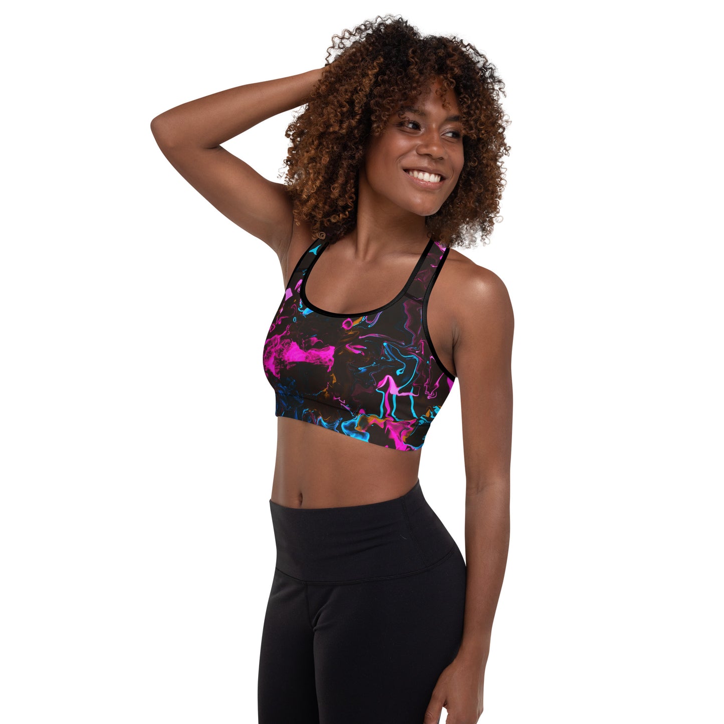 Neon Vapors 3 Padded Sports Bra