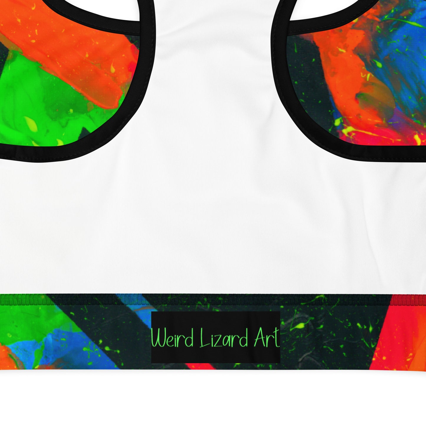 Neon Fracture Padded Sports Bra