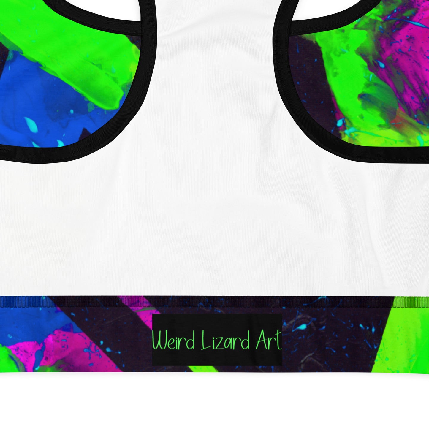 Neon Fracture 2 Padded Sports Bra