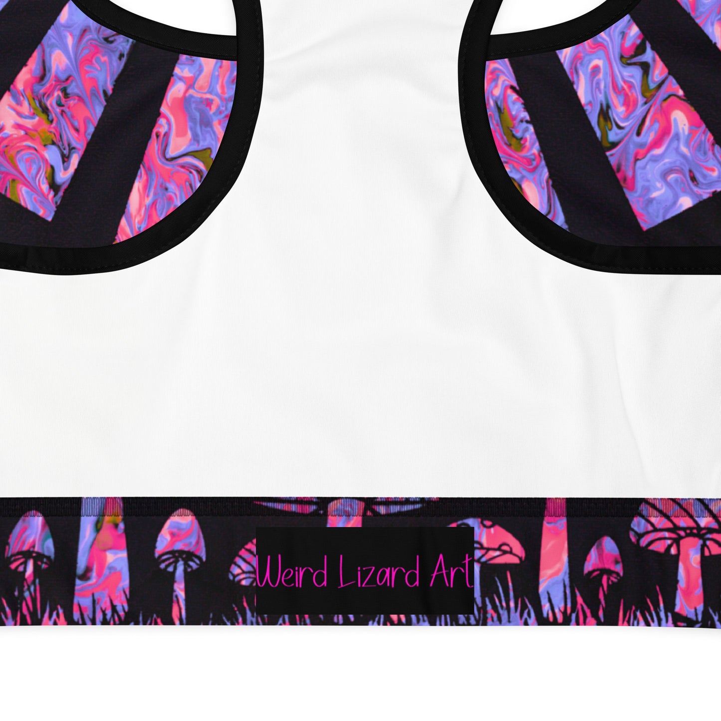 Sunshine & Shrooms (Purple) Padded Sports Bra