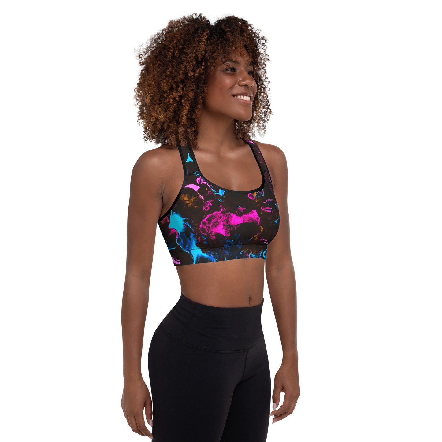 Neon Vapors 3 Padded Sports Bra