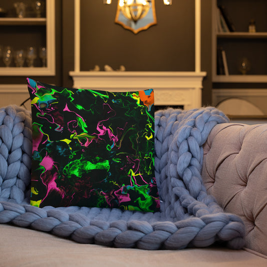 Neon Vapors Premium Pillow