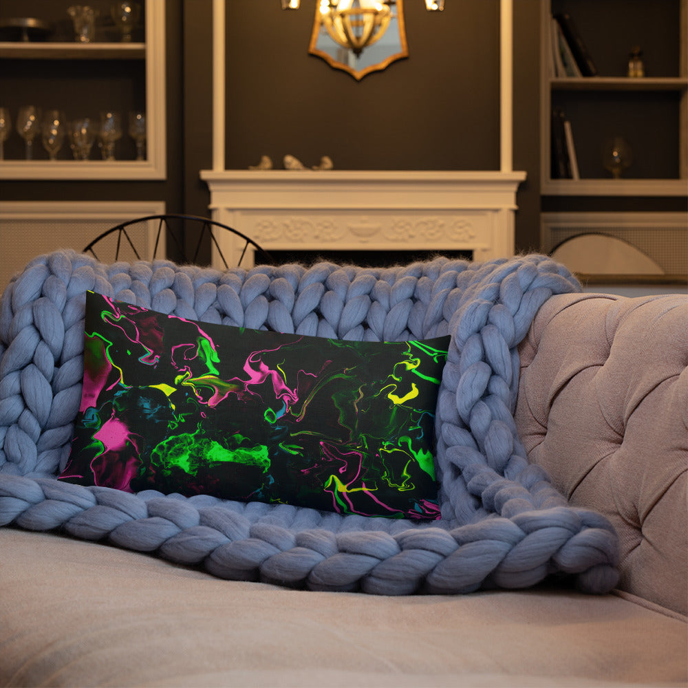 Neon Vapors Premium Pillow